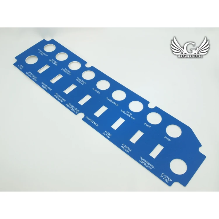 Front Panels for Machines and Devices - BLUE - thickness: 1.6mm
