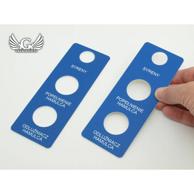 Front Panels for Machines and Devices - BLUE - thickness: 1.6mm