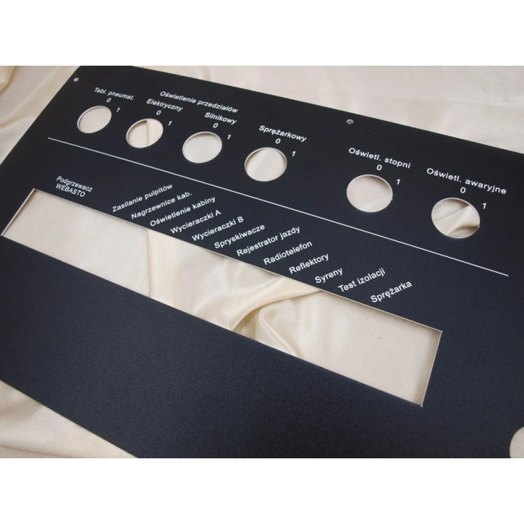 Front Panels for Machines and Devices - BLACK TEXTURES - thickness: 1.6mm
