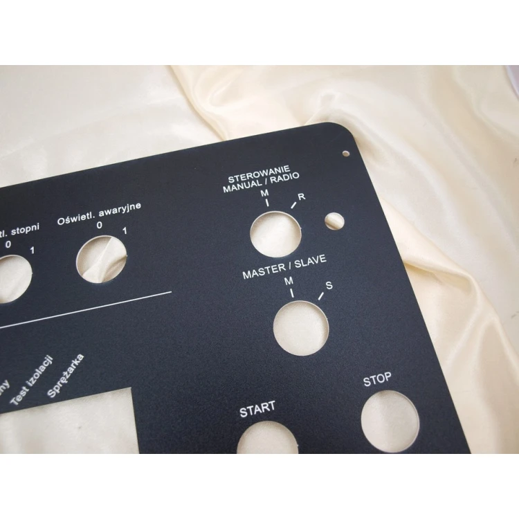 Front Panels for Machines and Devices - BLACK TEXTURES - thickness: 1.6mm