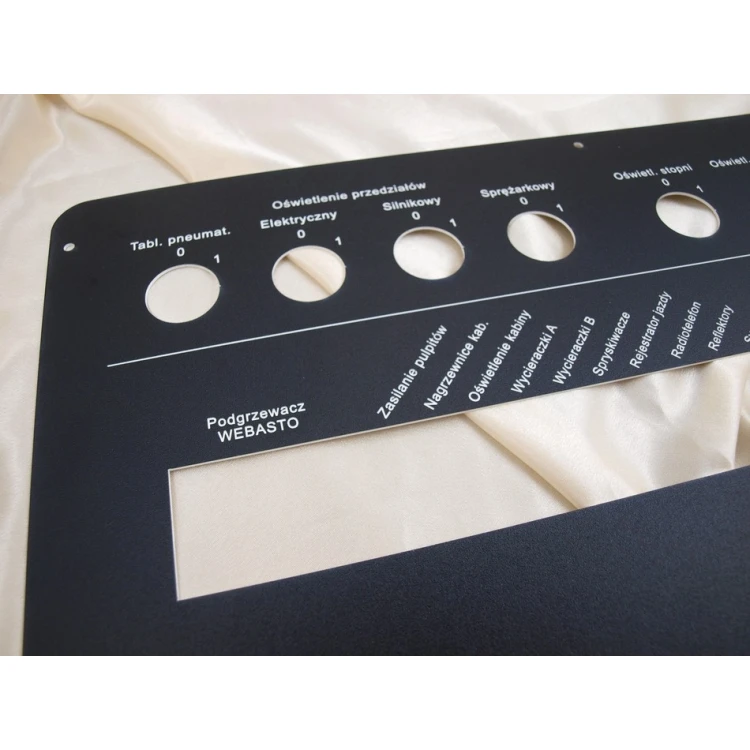 Front Panels for Machines and Devices - BLACK TEXTURES - thickness: 1.6mm