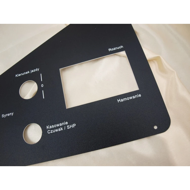Front Panels for Machines and Devices - BLACK TEXTURES - thickness: 1.6mm