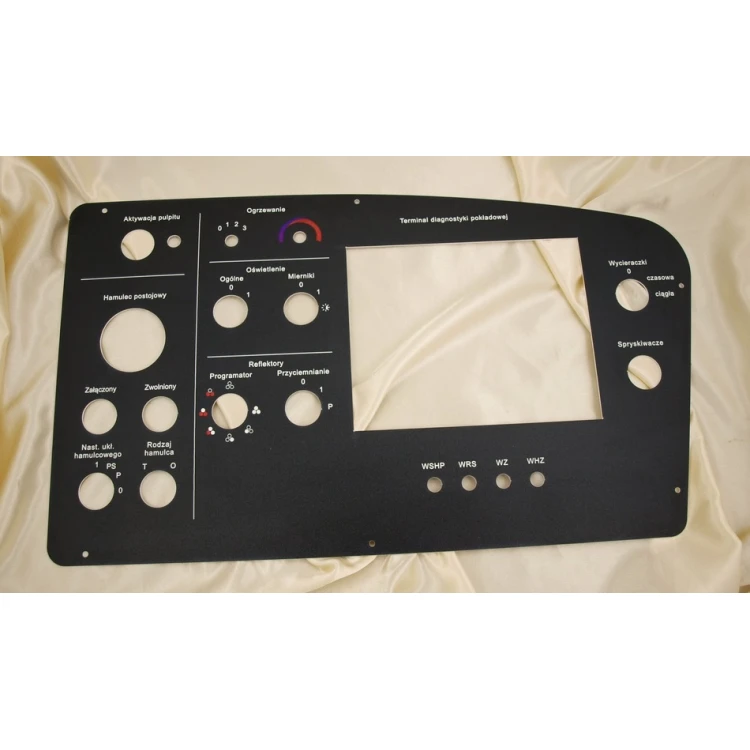 Front Panels for Machines and Devices - BLACK TEXTURES - thickness: 1.6mm