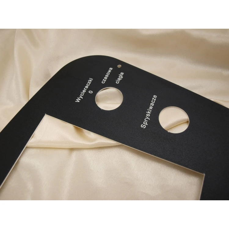 Front Panels for Machines and Devices - BLACK TEXTURES - thickness: 1.6mm