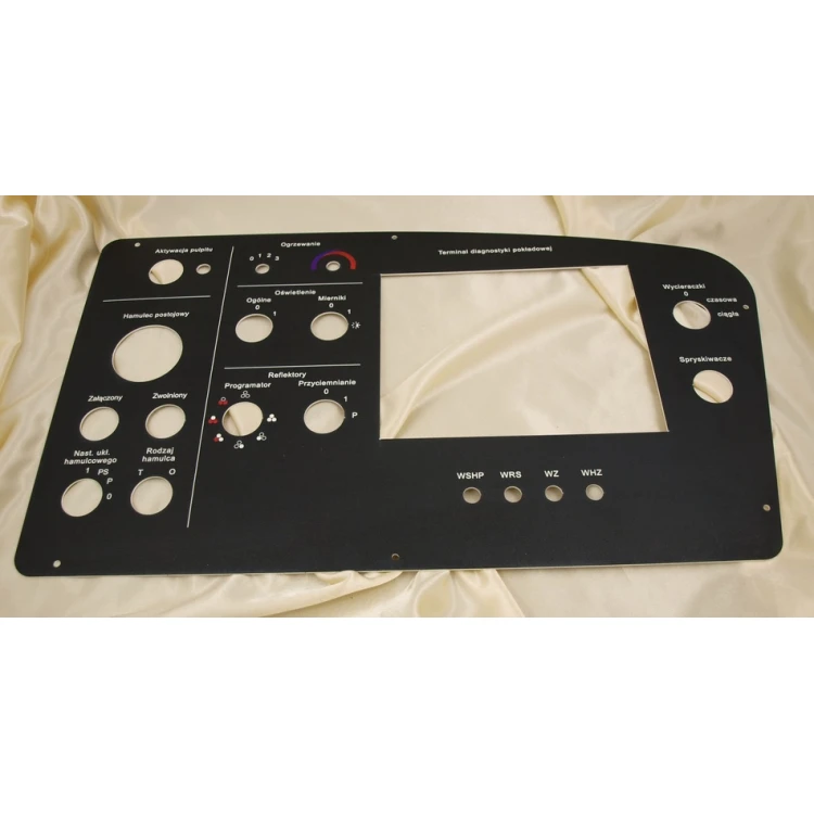 Front Panels for Machines and Devices - BLACK TEXTURES - thickness: 1.6mm
