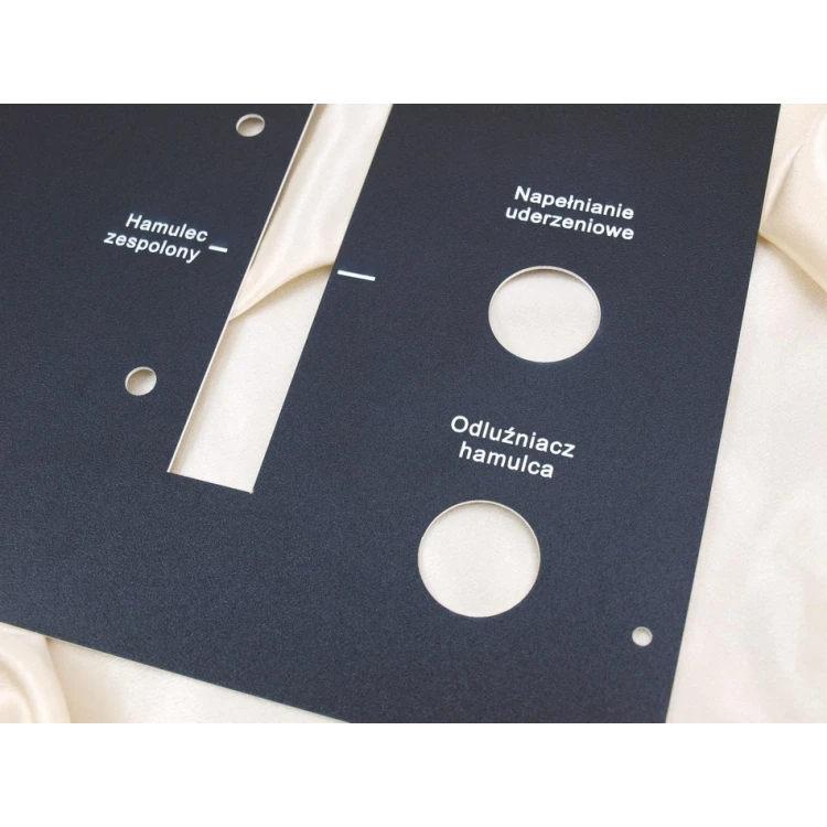 Front Panels for Machines and Devices - BLACK TEXTURES - thickness: 1.6mm