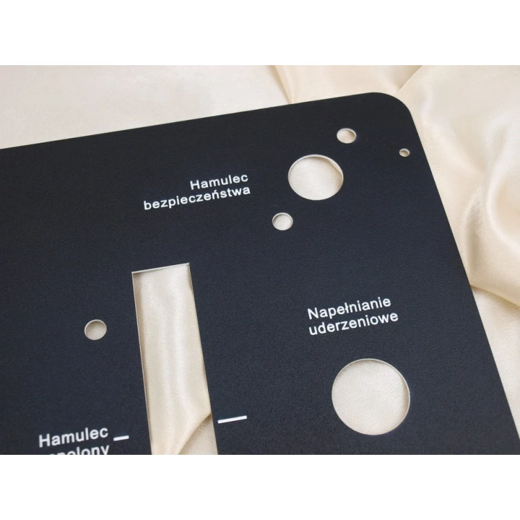 Front Panels for Machines and Devices - BLACK TEXTURES - thickness: 1.6mm