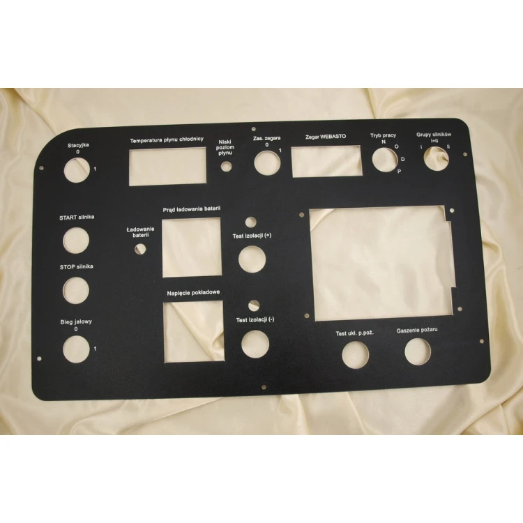 Front Panels for Machines and Devices - BLACK TEXTURES - thickness: 1.6mm