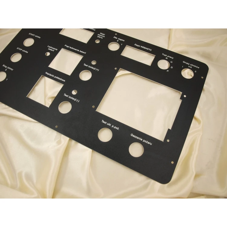 Front Panels for Machines and Devices - BLACK TEXTURES - thickness: 1.6mm