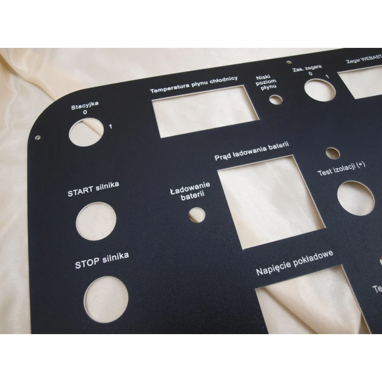 Front Panels for Machines and Devices - BLACK TEXTURES - thickness: 1.6mm