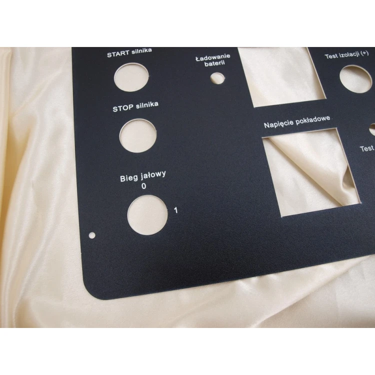 Front Panels for Machines and Devices - BLACK TEXTURES - thickness: 1.6mm