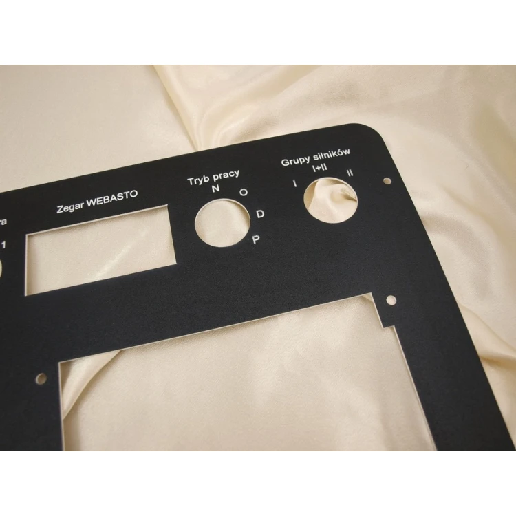 Front Panels for Machines and Devices - BLACK TEXTURES - thickness: 1.6mm