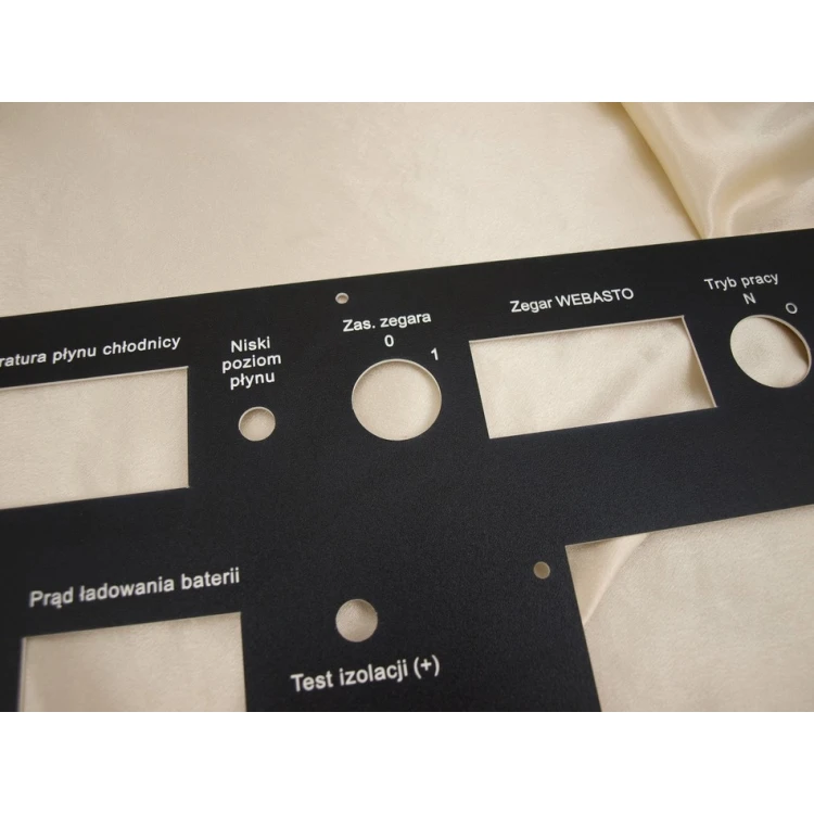 Front Panels for Machines and Devices - BLACK TEXTURES - thickness: 1.6mm