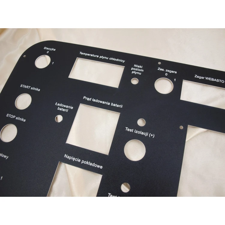 Front Panels for Machines and Devices - BLACK TEXTURES - thickness: 1.6mm