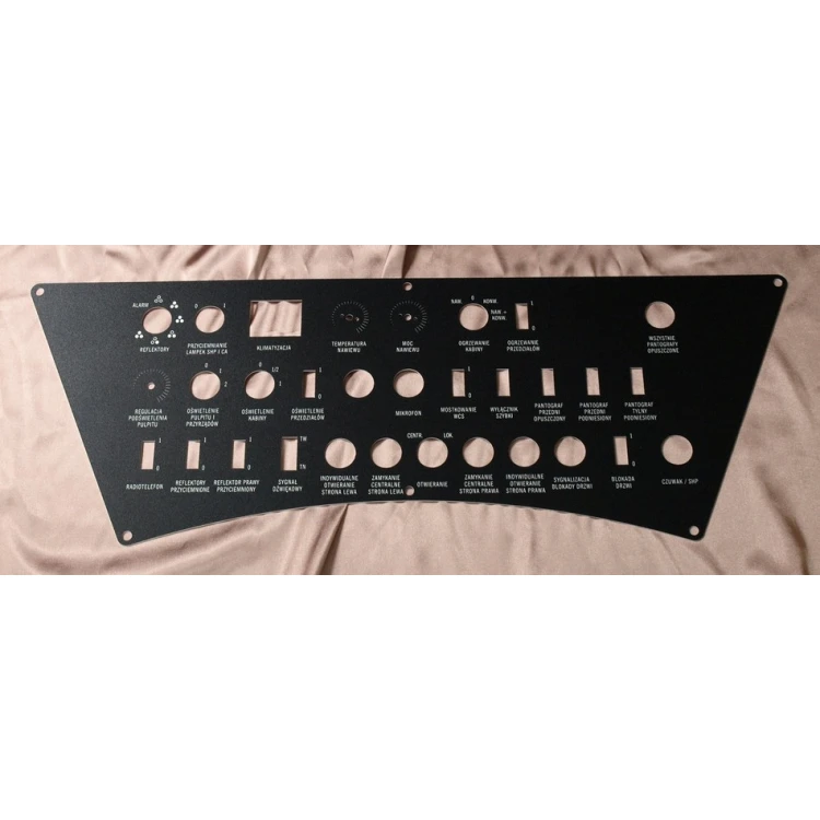 Front Panels for Machines and Devices - BLACK TEXTURES 2 - thickness: 1.6mm