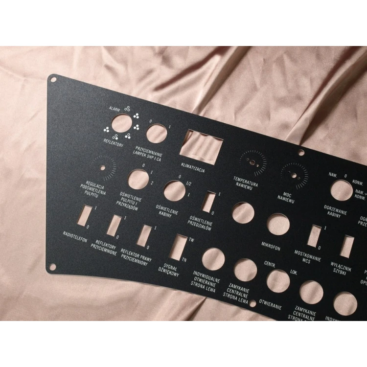 Front Panels for Machines and Devices - BLACK TEXTURES 2 - thickness: 1.6mm