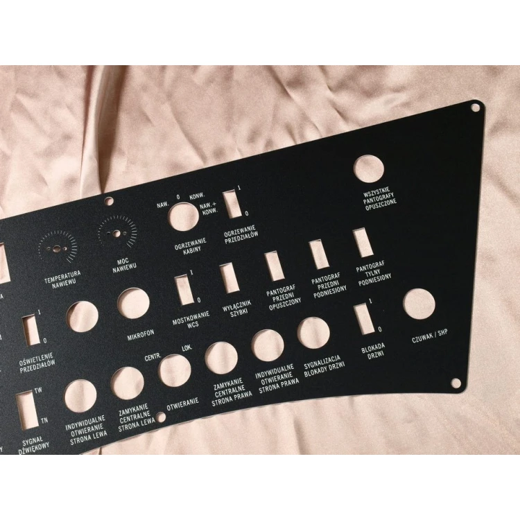 Front Panels for Machines and Devices - BLACK TEXTURES 2 - thickness: 1.6mm