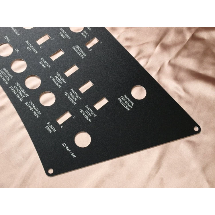 Front Panels for Machines and Devices - BLACK TEXTURES 2 - thickness: 1.6mm