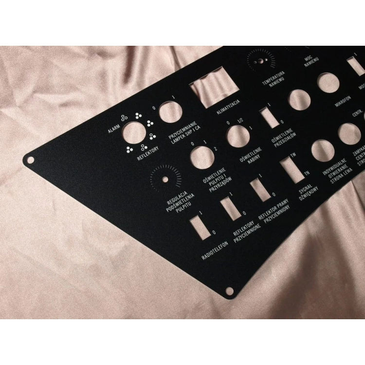 Front Panels for Machines and Devices - BLACK TEXTURES 2 - thickness: 1.6mm