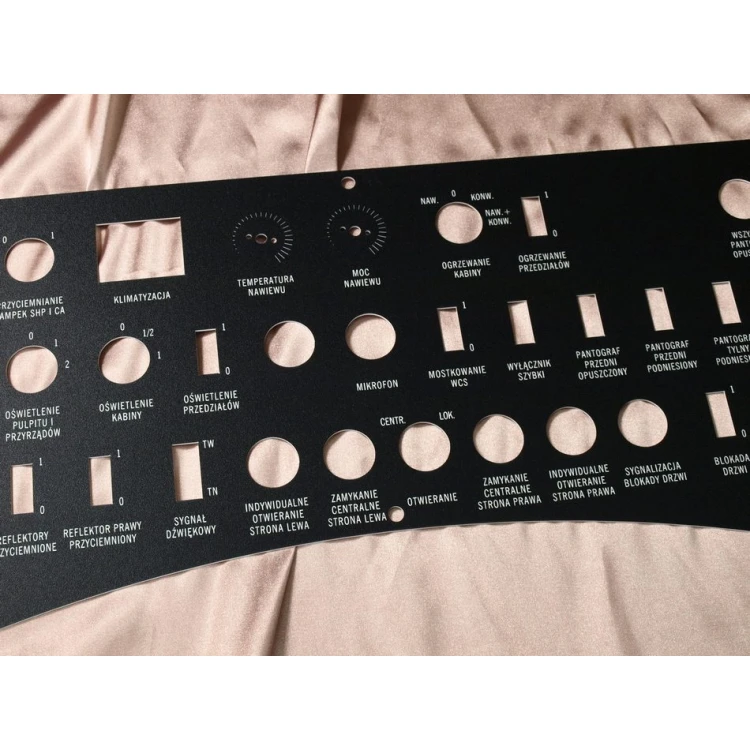 Front Panels for Machines and Devices - BLACK TEXTURES 2 - thickness: 1.6mm