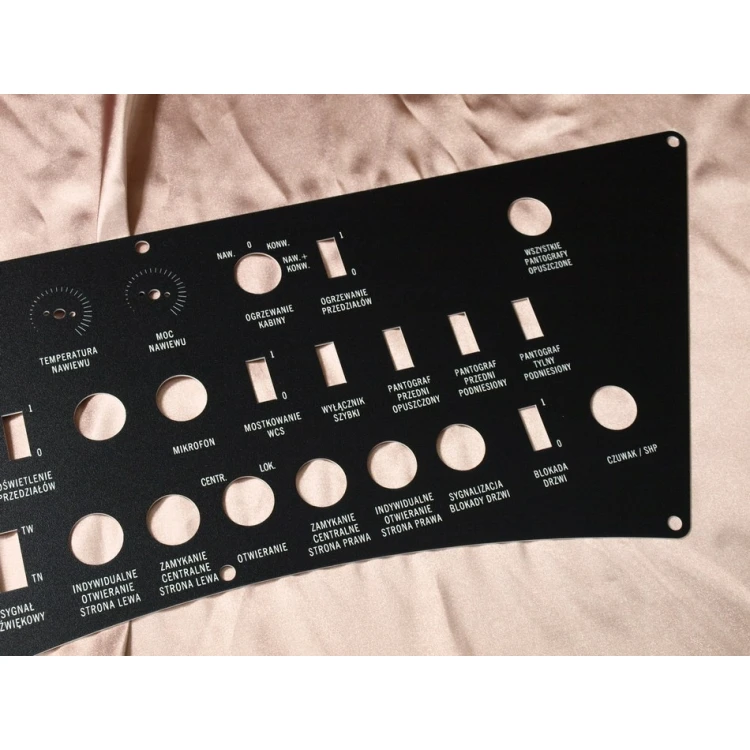 Front Panels for Machines and Devices - BLACK TEXTURES 2 - thickness: 1.6mm