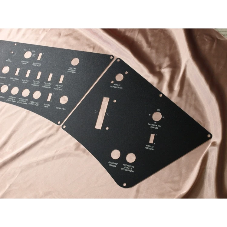 Front Panels for Machines and Devices - BLACK TEXTURES 2 - thickness: 1.6mm