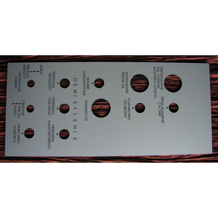 Front Panels for Machines and Devices - Thickness: 3.2mm