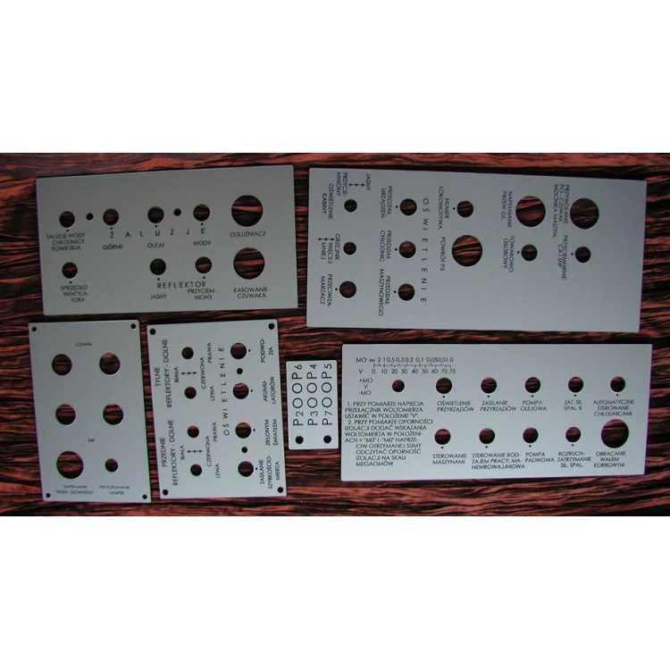 Front Panels for Machines and Devices - Thickness: 3.2mm