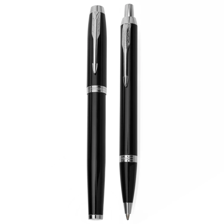 Parker IM Black GT set - fountain pen + ballpoint pen with case - PAR252