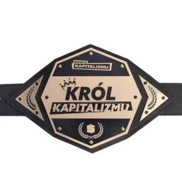 CHAMPION CHAMPIONSHIP BELT WITH BRASS CNC ENGRAVING - P058