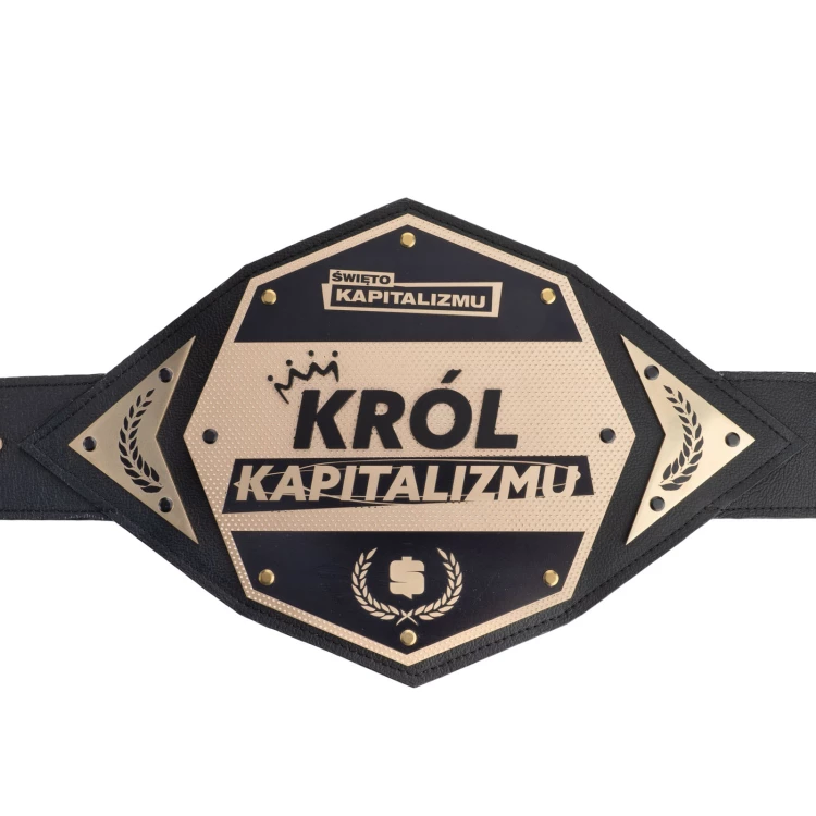 CHAMPION CHAMPIONSHIP BELT WITH BRASS CNC ENGRAVING - P058