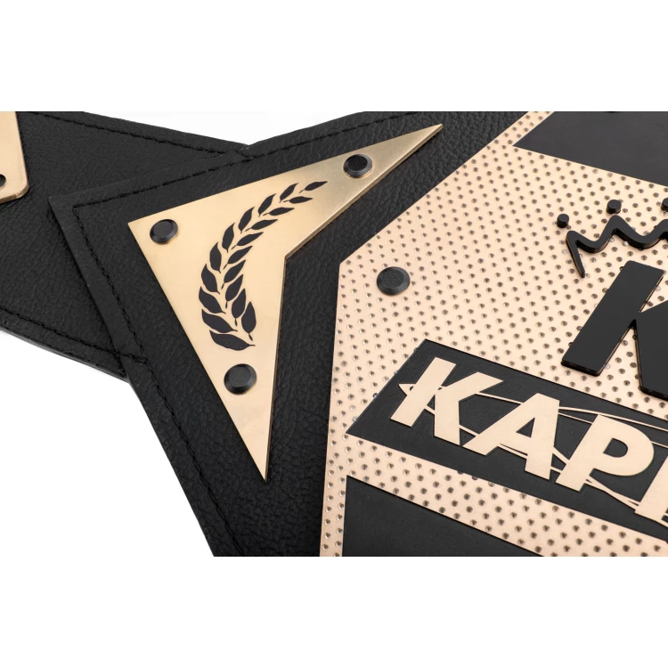 CHAMPION CHAMPIONSHIP BELT WITH BRASS CNC ENGRAVING - P058