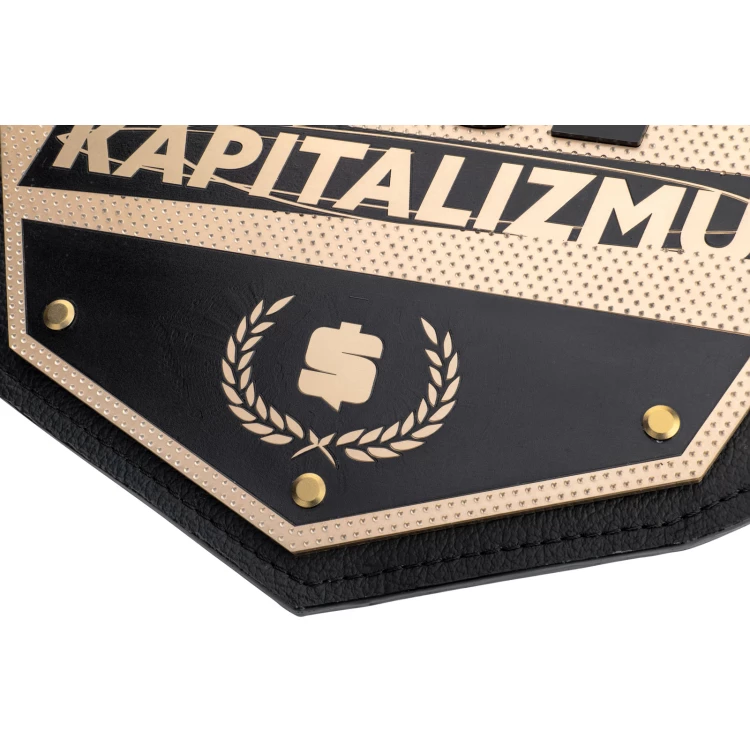 CHAMPION CHAMPIONSHIP BELT WITH BRASS CNC ENGRAVING - P058