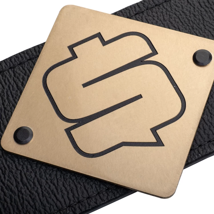 CHAMPION CHAMPIONSHIP BELT WITH BRASS CNC ENGRAVING - P058