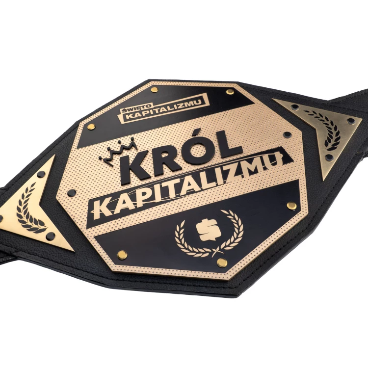 CHAMPION CHAMPIONSHIP BELT WITH BRASS CNC ENGRAVING - P058