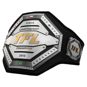 Octagon championship belt with personalisation option - unique gift for a sportsman - size 132x28,8 cm - P070