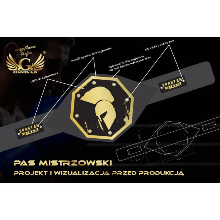 CHAMPION MMA CHAMPIONSHIP BELT - P036 (CNC)