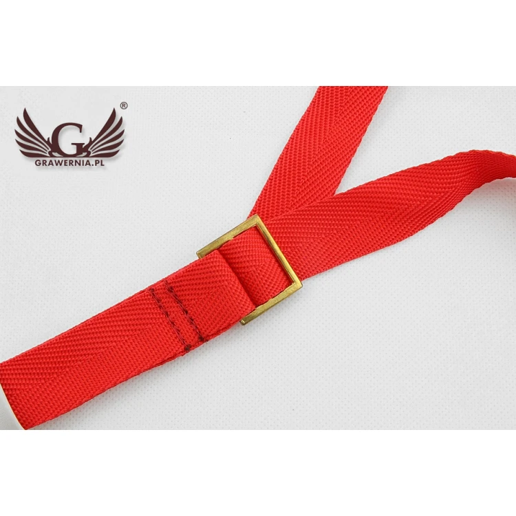 SAXOPHONE STRAP white-red - model: Hammond - Comfort version - PDS11