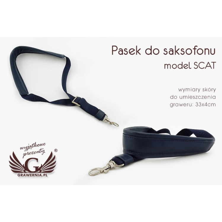 SAXOPHONE STRAP dark blue - model: Scat - Comfort version - PDS14