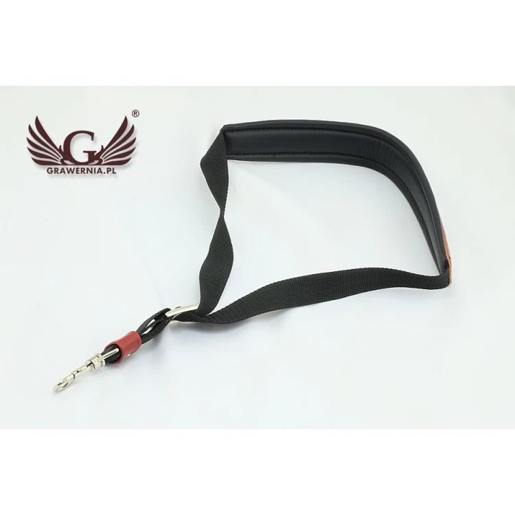 SAXOPHONE STRAP black-burgundy - model: Jazz - Comfort version - PDS4