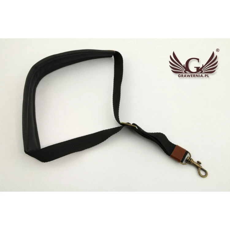 SAXOPHONE STRAP black-brown - Stroll model - Comfort version - PDS21