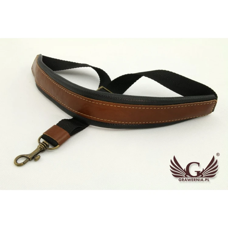 SAXOPHONE STRAP black-brown - Stroll model - Comfort version - PDS21