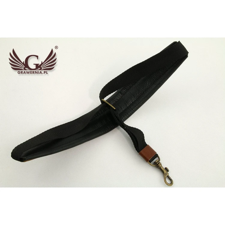 SAXOPHONE STRAP black-brown - Stroll model - Comfort version - PDS21
