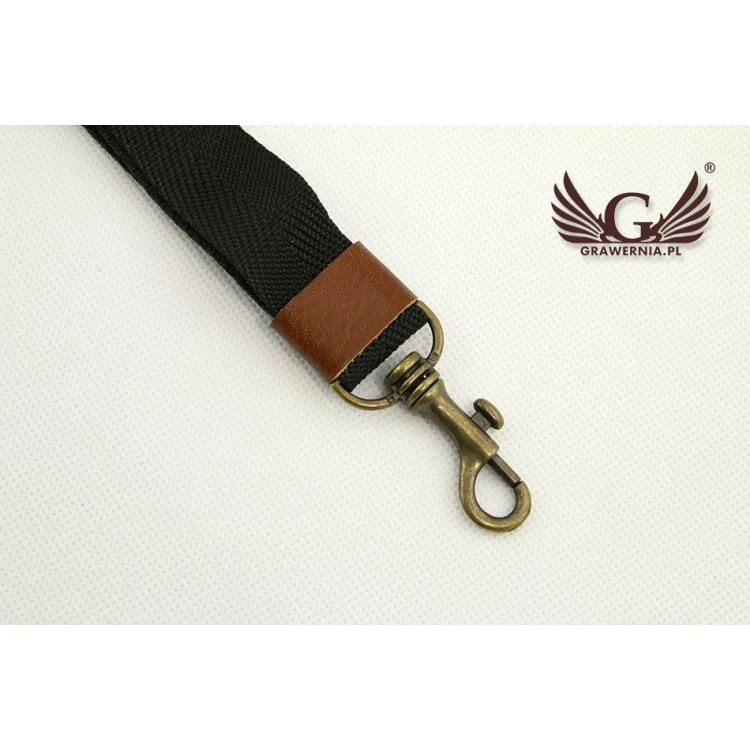 SAXOPHONE STRAP black-brown - Stroll model - Comfort version - PDS21