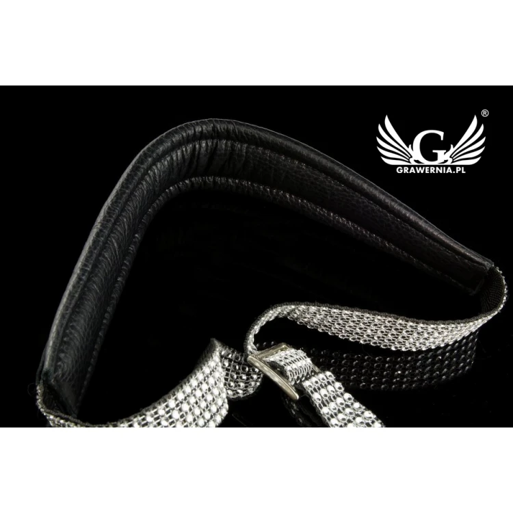 SAXOPHONE STRAP black-silver - Pentatonic model - Exclusive version - PDS26