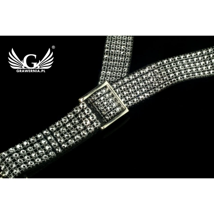 SAXOPHONE STRAP black-silver - Pentatonic model - Exclusive version - PDS26