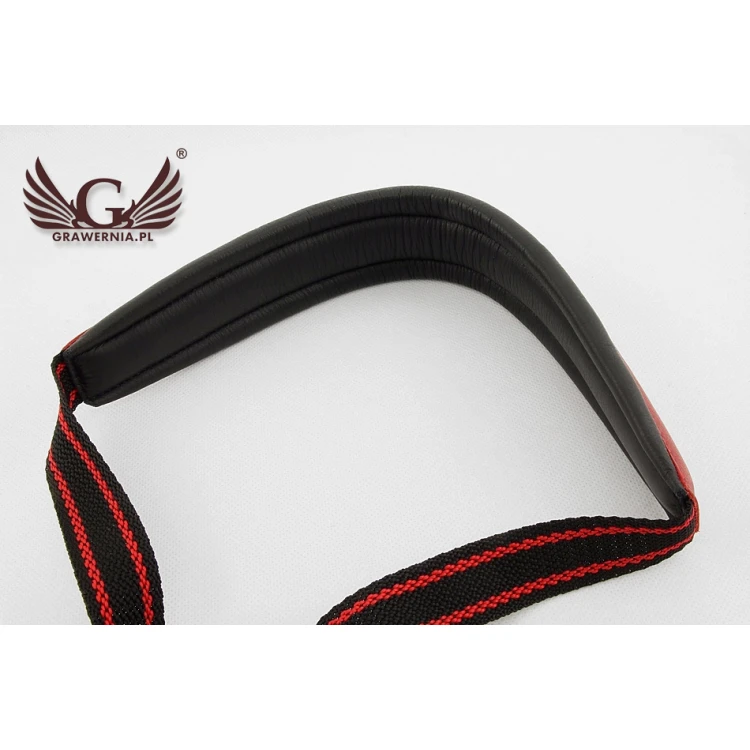 SAXOPHONE STRAP black-red - model: Ragtime - Comfort version - PDS15