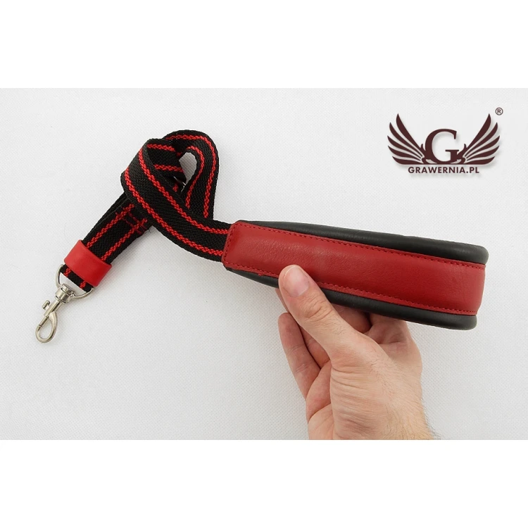SAXOPHONE STRAP black-red - model: Ragtime - Comfort version - PDS15
