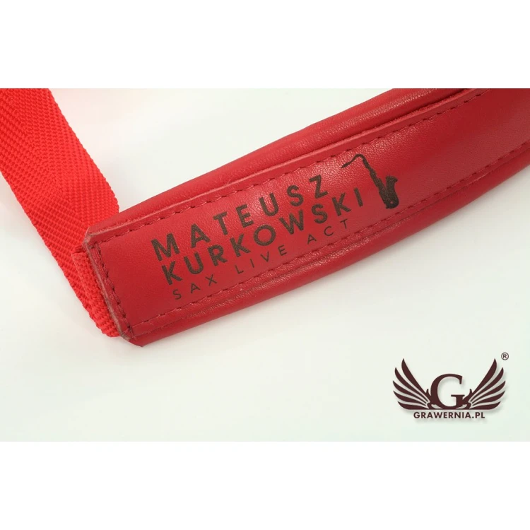 SAXOPHONE STRAP red - model: Riff - Comfort version - PDS13
