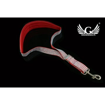 SAXOPHONE STRAP red-silver - Sweet Band model - Exclusive version - PDS28